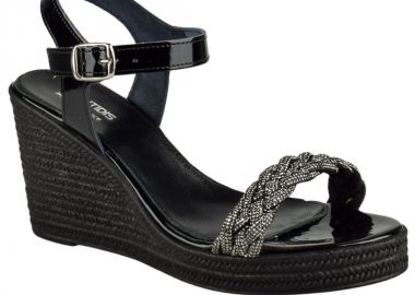 Πέδιλα γυναικεία | Πλατφόρμες | Υφαντίδης | 114234 | Μαύρο - Υφαντίδης - 